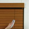 Hunter Douglas Wooden Blinds With Battery Motorized Tilt Option - Dover Portsmouth Exeter Seacoast NH